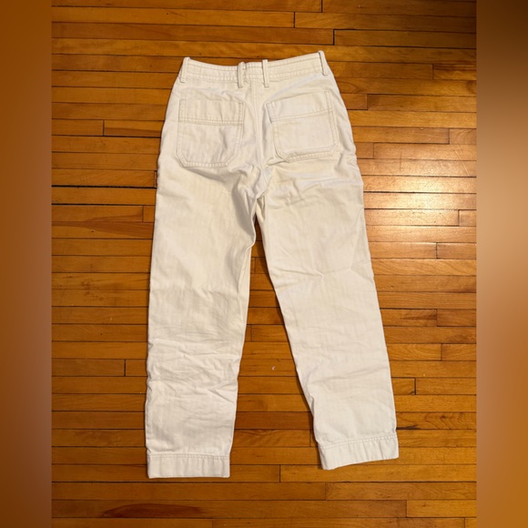Everlane White Utility Pants Size 00 - Picture 2 of 2